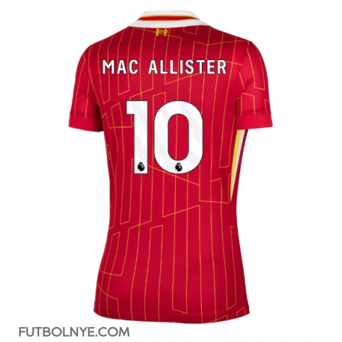 Camiseta Liverpool Alexis Mac Allister #10 Primera Equipación para mujer 2024-25 manga corta